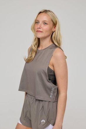 OOSC Infinite Cropped Tank Top - Khaki at Nordstrom, Size X-Small P Uk