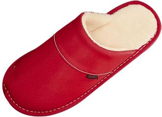 Generic Indoor Non-Slip Warm Cotton Slippers, Waterproof Womens Shoes,red,4.5 UK