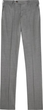 Lardini Tapered-leg Stretch-wool Trousers - Grey - 46 (W30 / S)