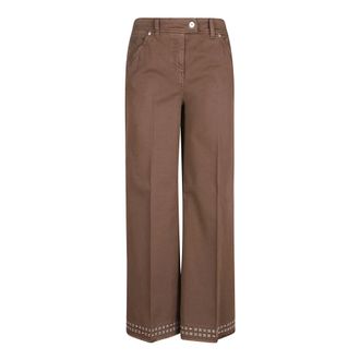 True Royal Wide Trousers, female, Brown, Size: XS Wide Trousers