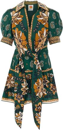 Farm Rio Ayla Green Mini Dres
