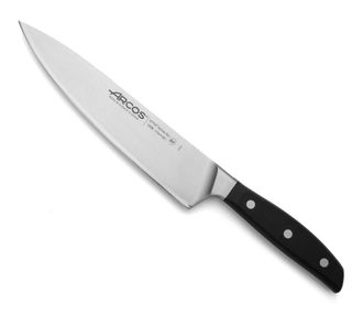 Arcos Cuchillo cocinero acero inoxidable forjado nitrum 210 mm mango negro