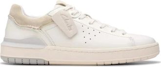 Clarks Courtlite 2 Run - Heren - Sneakers - Wit - 43 EU - Leer - Schoenen