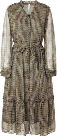 Pepe Jeans London Lorna Jurk - Dames - Shirt Kleedjes - Groen - XS - Polyester - Kleedjes