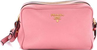 Prada Double Zip Camera Bag Vitello Daino crossbody bag - Roze