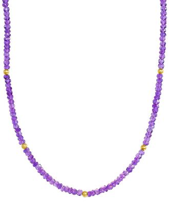 Jewelmak 14K Amethyst Necklace