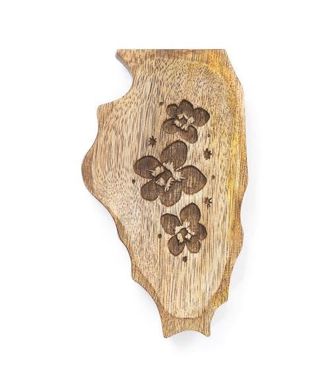 Matr Boomie Illinois State Blue Violet Trinket Dish in Natural at Nordstrom