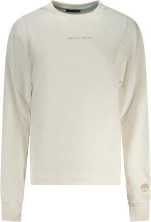North Sails Bianco Cotton Sweatshirt - Dames - Sweatshirts - Beige - S - Katoen - Hoodies & sweatvesten