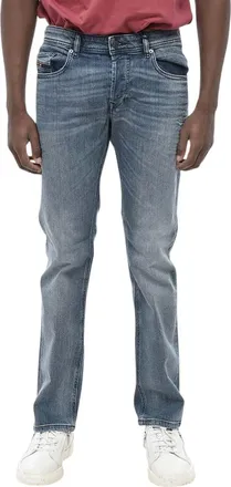 Diesel Blue Straight Mid Rise Jeans