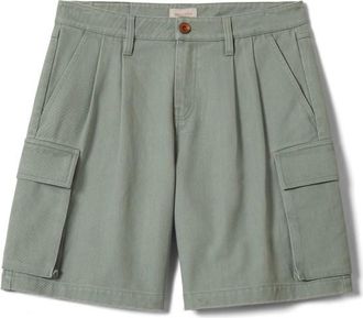 Brixton The Alba Baggy Carpenter Short Shorts f&uuml;r Damen | grau/oliv