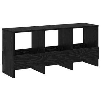 vidaXL Estante De Revistas Roble Negro 102 X 30 X 45 Cm Vidaxl