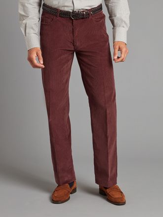 Oliver Brown Needlecord Jeans - Berry