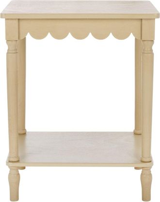 Safavieh Mesa auxiliar en madera, beige
