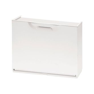 Dmora Estante De Zapatos Con 1 Puerta Con Sabor En Polipropileno, Gabinete Modular Interno O Externo, 100% Made In Italy, 51x18h40 Cm, Color Blanco - Dmora