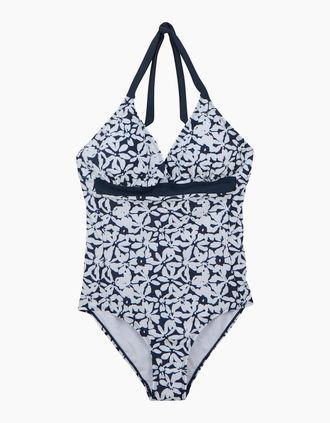 Regatta Womens Regatta Womens/Ladies Flavia II Large Floral One Piece Swimsuit - Navy/Multi - Size: 18 uk