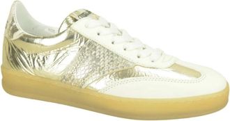 Mjus Gouden Sneaker Combinatie - Dames - Sneakers - Geel - 39 EU - Schoenen