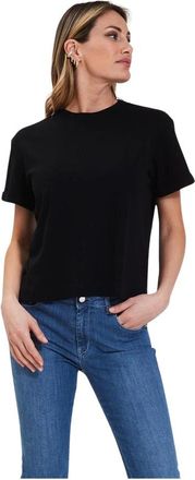 Gran Sasso Ronde Hals Korte Mouw T-shirt - Dames - T-shirts - Zwart - S - Tops