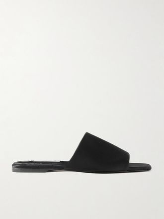 Toteme Slide In Twill Satin - Nero