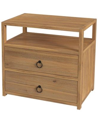 Butler Butler Specialty Company Lark Natural 2 Drawer Wide Nightstand