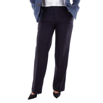 Polo Ralph Lauren Pleated Design Straight-Leg Long Pants, Size 0