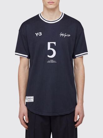 Yohji Yamamoto T-shirt in poliestere con logo Y-3
