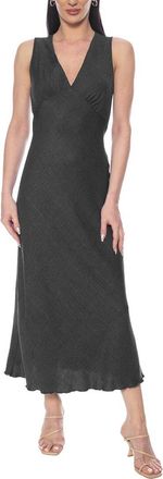 Tash + Sophie Solid Ruffle Trim Dress