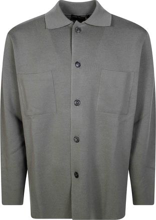 FILIPPO DE LAURENTIIS Soft Fabric Chest-Pocket Shirt Jacket