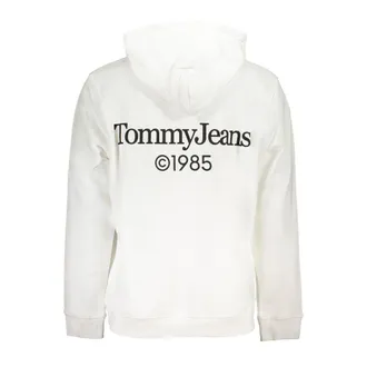 Tommy Hilfiger Logo-Embroidered Cotton Hoodie - White
