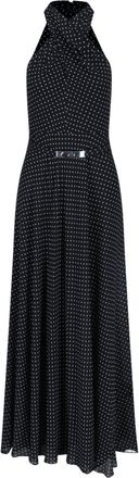 Ralph Lauren Polka Dot Maxi Halter Dress