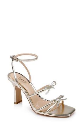Badgley Mischka Kiyomi Ankle Strap Sandal in Gold Metallic at Nordstrom Rack, Size 8.5