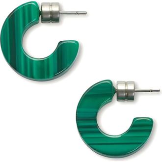 Machete Jewelry Muse Hoops in Malachite at Nordstrom