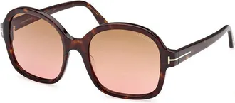 Tom Ford FT103401B Tortoiseshell Acetate Sunglasses - Brown