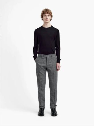 Tiger Of Sweden Tense Straight Leg Trouser In Rustic Pepita