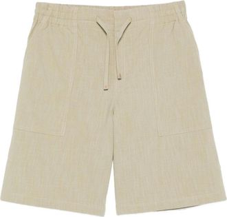 Dr&ocirc;le de Monsieur Shorts met trekkoord en opgestikte zakken - Heren - Korte Broeken - Groen - M - Katoen - Korte Broeken