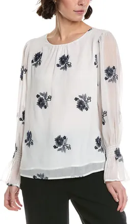 CeCe by Cynthia Steffe Cece Smocked Cuff Blouse