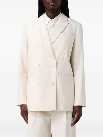 A.P.C. Lucy double-breasted blazer - women - Cotton - 38 - White