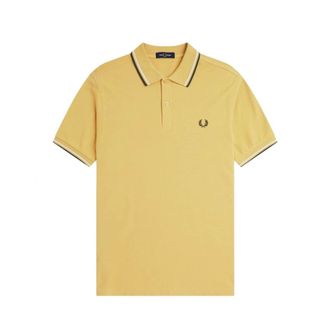 Fred Perry Heren, Tops, Geel, Maat: S Katoen