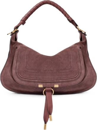 Chlo&eacute; Tassen, Dames, Bruin, ONE Size, Katoen, Kleine Marcie Schoudertas