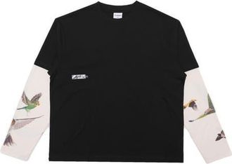 Students Tremonton Layered Look Graphic T-Shirt in Black at Nordstrom, Size Xx-Large