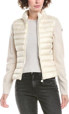 Moncler Wool-Blend Zip-Up Cardigan