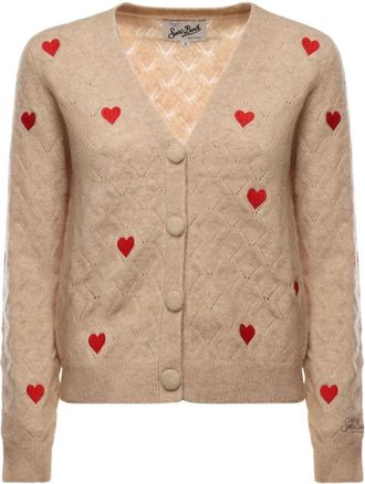 MC2 Saint Barth Cardigans - Dames - Vesten - Beige - M - Truien & Vesten