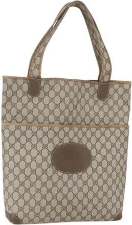 Gucci Pre-owned Tote Bags, female, Beige, Size: ONE SIZE Pre-owned Plastic Tote Bag