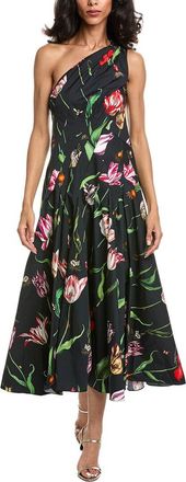 Oscar De La Renta Tulip One Shoulder Dress