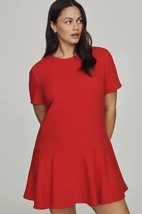 Maeve Drop-Waist Mini Swing Dress