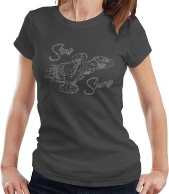 Cloud City 7 Stay Shiny Black Firefly Womens T-Shirt