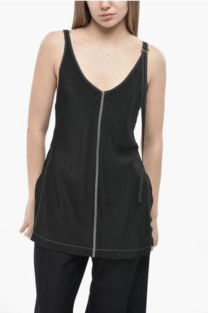 Max Mara SPORTMAX Tank Top WASER With Exposed Seams size 42