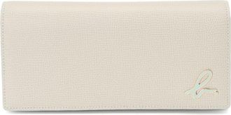 agnès b. logo-plaque leather continental wallet - women - Calf Leather (top grain) - One Size - White