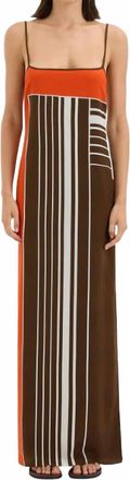 Sir. Destino Scoop Slip Dress In Pacha Stripe