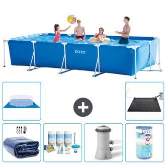 Intex Piscina Con Estructura Rectangular - 450x220x84 Cm - 7-piezas S30296
