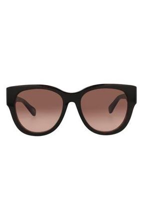 Chlo&eacute; 55mm Cat Eye Sunglasses in Havana Copper at Nordstrom Rack
